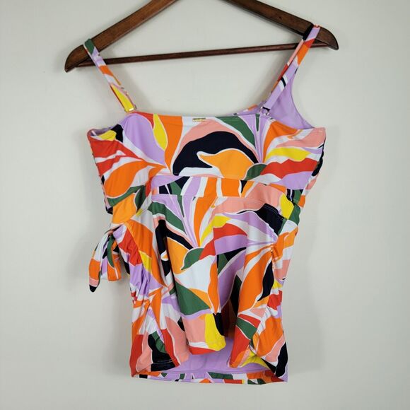 Anne Cole Women's Size XL Tankini Top Beach Tropical - Picture 3 of 4